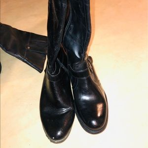 Black riding boots